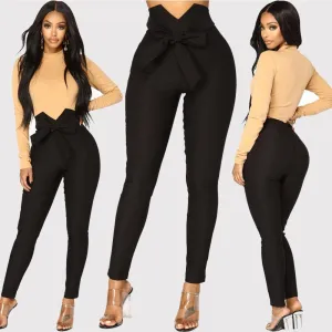 Sexy High Waist Strap Skinny Bodycon Pants