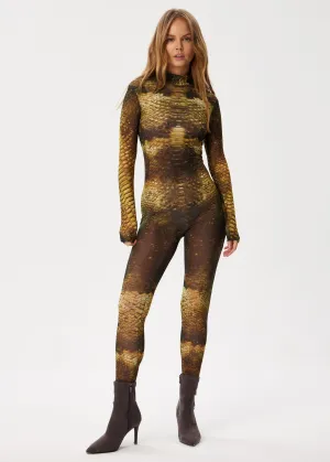 Snake Skin Tattoo Jampsuit  Luxe Edition