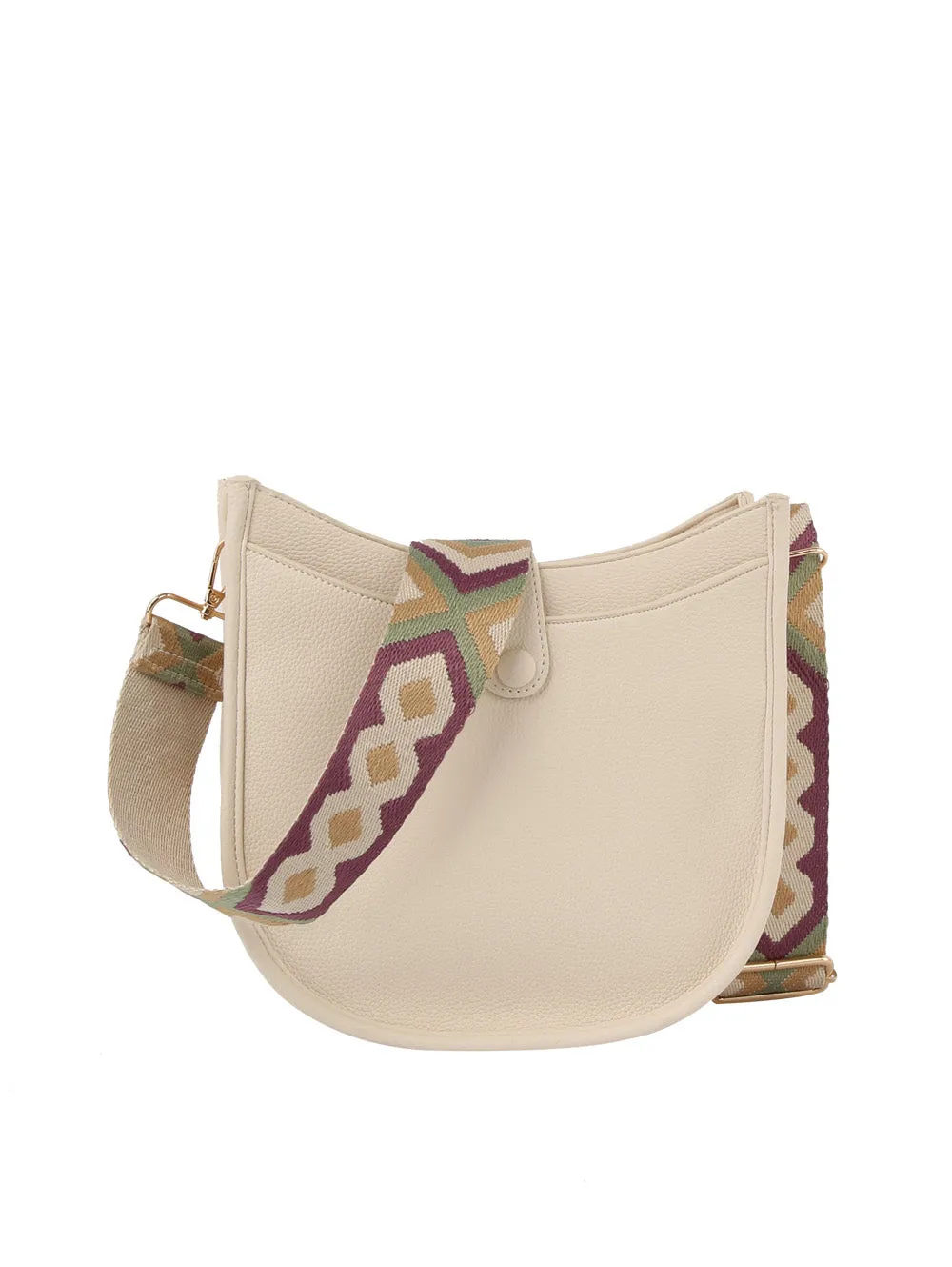 Structured crossbody with guitar strap