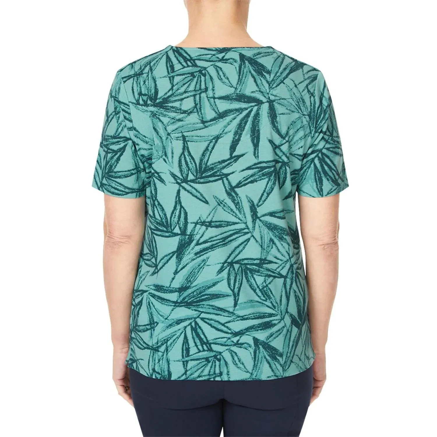 TIGI 10/12 Olive Leaf Ruched Sweetheart Top