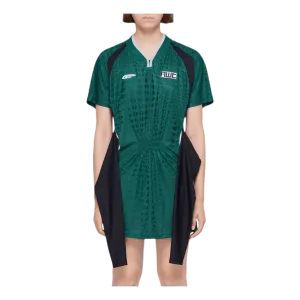 Tricot Front Tie Dress Green