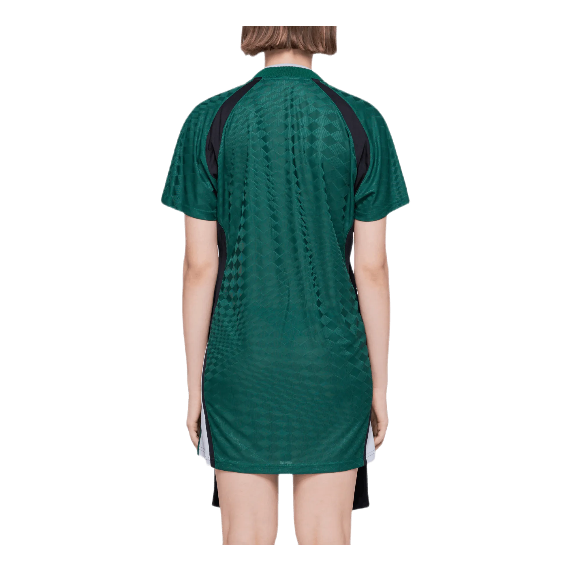 Tricot Front Tie Dress Green