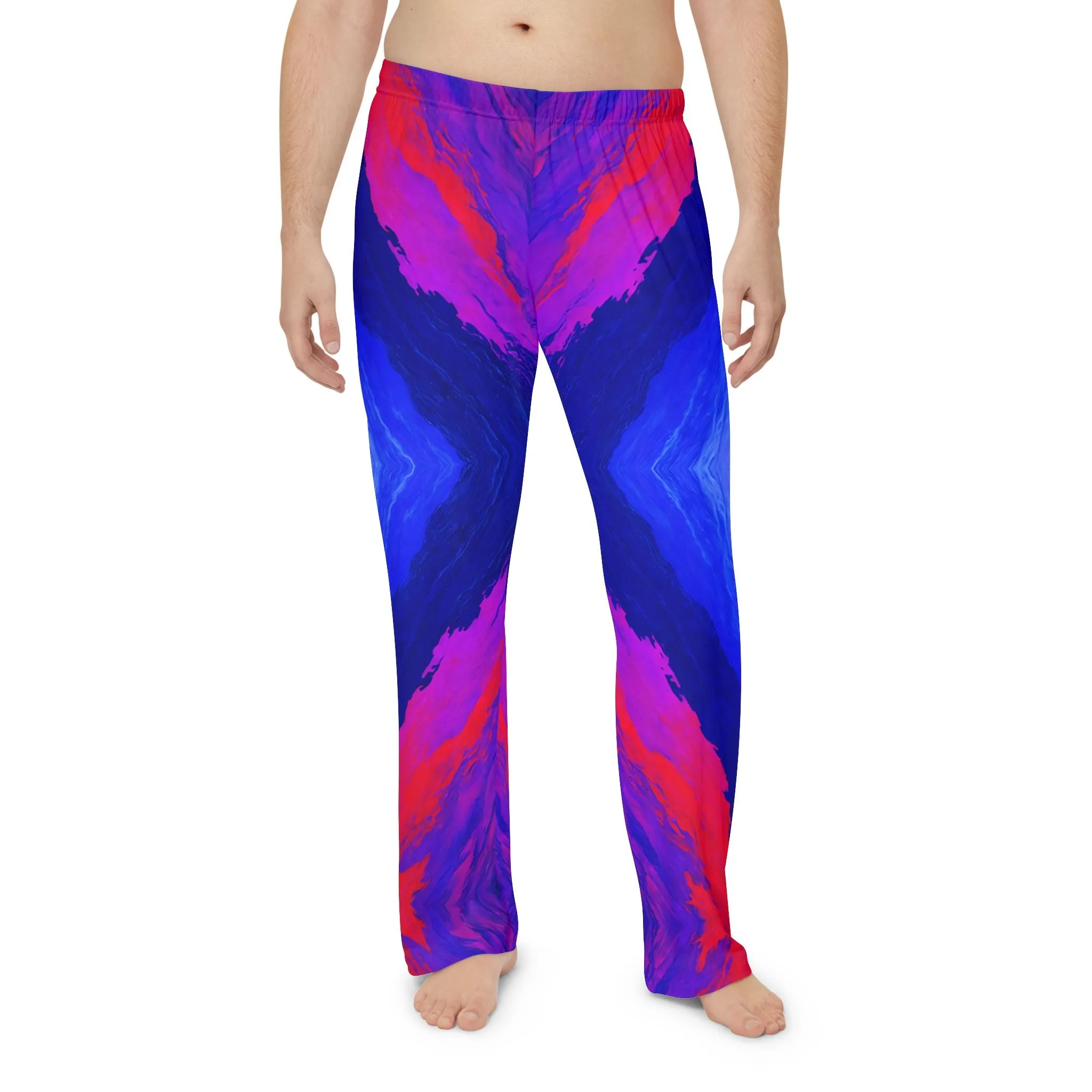 Vibrant Abstract Men's Pajama Pants - Stylish Comfort for Relaxation