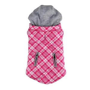 Weekender Hoodie | Pink Plaid