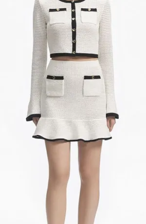White Crochet Skirt