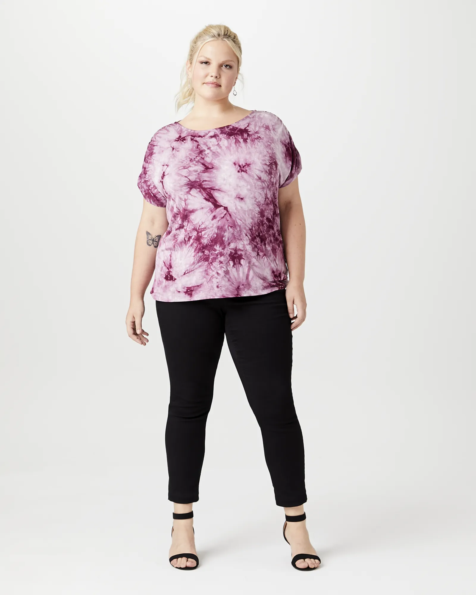 Willow Muscle Tee | Purple / Black
