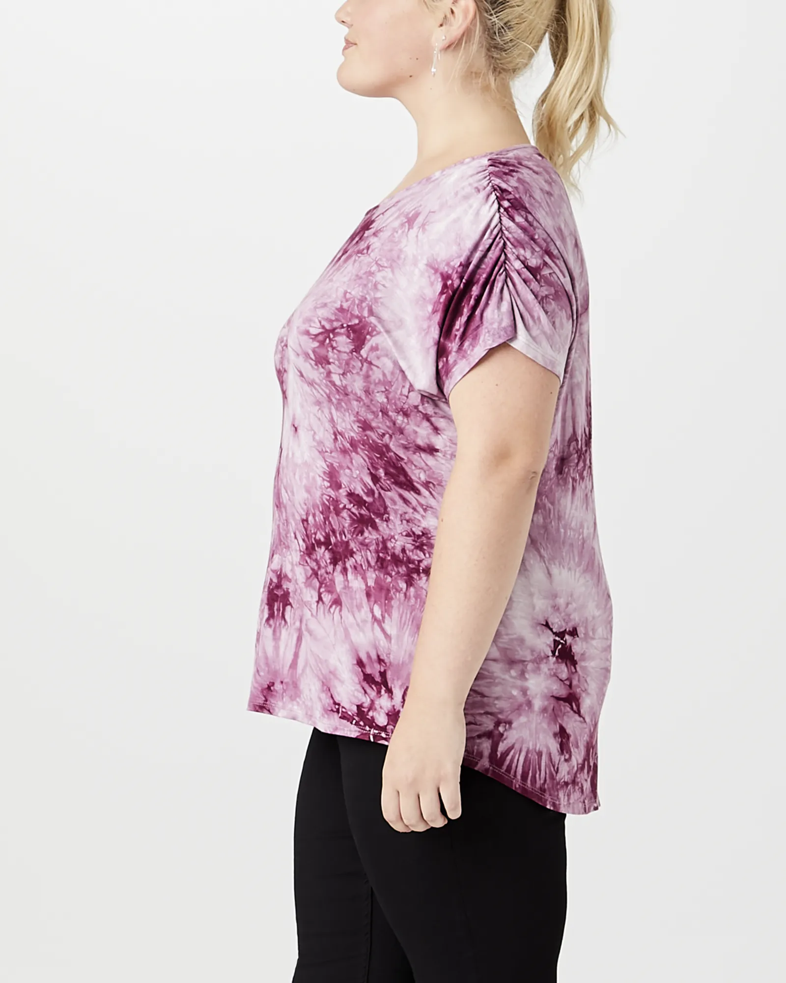 Willow Muscle Tee | Purple / Black