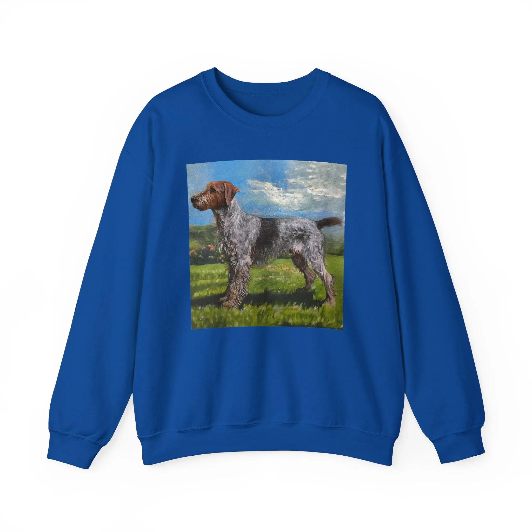 Wirehaired Pointing Griffon Unisex 50/50  Crewneck Sweatshirt