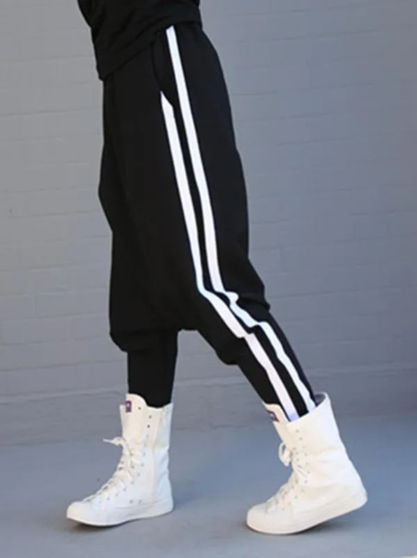 xakxx Loose Striped Empire Harem Pants