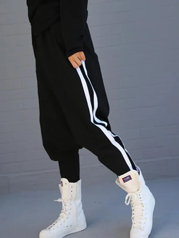 xakxx Loose Striped Empire Harem Pants
