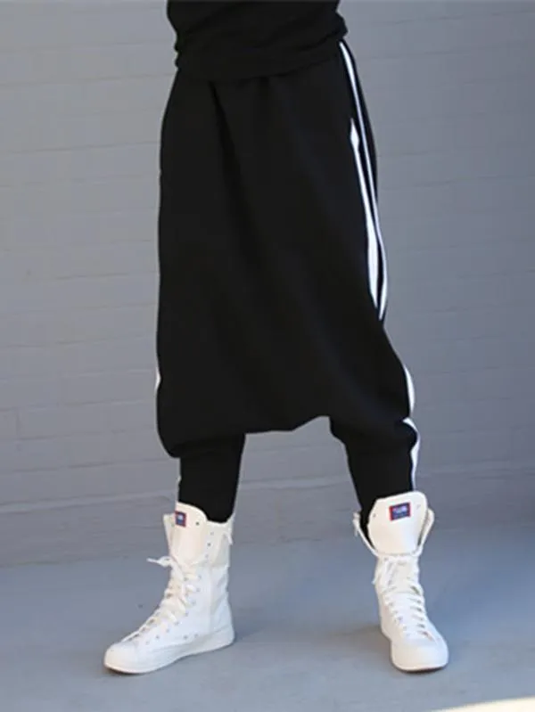 xakxx Loose Striped Empire Harem Pants