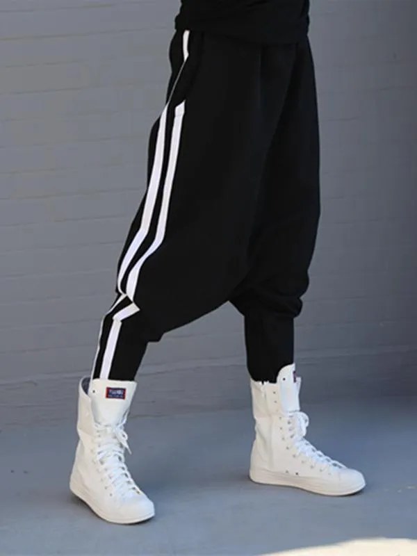 xakxx Loose Striped Empire Harem Pants