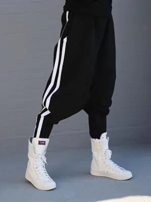 xakxx Loose Striped Empire Harem Pants