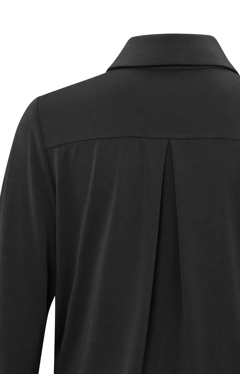YAYA JERSEY BLOUSE BALLOON SLEEVES BLACK